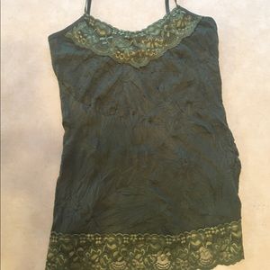 Maurices Green Lace Camisole